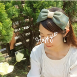 NEW！！ *+:.。DENIMリボン ヘアターバン ヘアバンド。.:+*