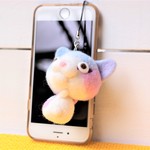 三毛ニャンコ「あ、おさかな．．．」　Pokotta Big ストラップ