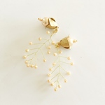 【100年前のアクセサリー】ウエディング ピアス 2way