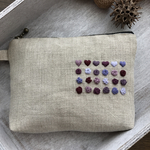 コレクション 紫 刺繍ポーチ