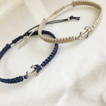 選べるカラー☆ペア イカリ⚓︎パーツ コード アンクレット⚓︎2本セット