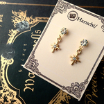 ■S.Star M 樹脂ピアス 星 ゴールド