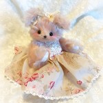 薔薇色のテディベア＊B＊モヘア＊18㎝～