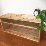 low shelf《BB》 Ｗ80 B 二段 《受注制作》ローシェルフ