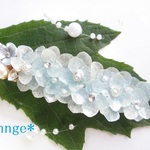 ✧✧ Ice Blue✧✧涼しげな紫陽花のバレッタ