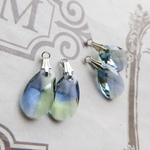 スワロフスキーピアス　Provence Lavender/ Chrysolite 