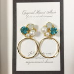 ビジュー✳︎リングピアス