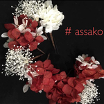 プリザーブドフラワー 髪飾り Uピン assako