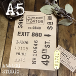 A5『# ナンバーズ』ステンシルシート【送料無料】