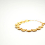 Circle Brass Plate Bracelet