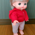 メルちゃんサイズのパーカー&スパッツセット