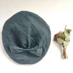 リネンベレー帽 béret〜 スチールブルー
