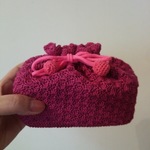 レース編み巾着袋