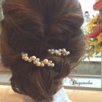 ミックスパールのヘアコームセット♡