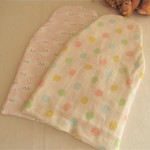 再販*優しい6重ガーゼ汗取りパット2set*ラッコ＆pasteldot*