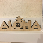 aloha ウッドオブジェ