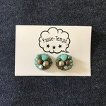 （※イヤリングも選べる ）ビーズ刺繍 ピアス No.69