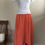 フィッシュテイル ロングスカート（オレンジ）