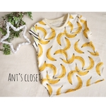 小袖Tシャツ●●●size100●●●banana×border