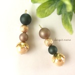 2点限定300円☆ピンク(オフホワイト)☆プラパールのピアス/イヤリング