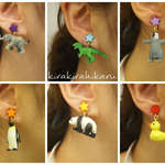 ♪animal party♪＜ピアス・イヤリング対応＞