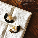 半月メタルプレートbijouイヤリング/ピアス