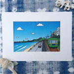 A4マット入りプリントアート "JAPAN'S COAST LIFE" 湘南のプリントアート