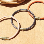 AG1連レザーブレスレット３mm/栃木レザー丸革《サイズオーダー受注生産》