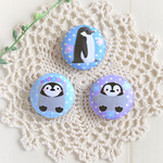 【SALE】くるみボタンマグネット　ペンギン2