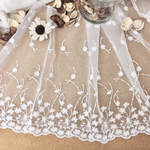 超広幅 タンポポ チュールレース 白 BK170514 ハンドメイド 手芸 素材