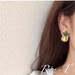 常夏✦ฺパイナップルビジューイヤリング/ピアス