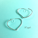 Heart hoop earring・pierce
