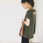 大人女子♡バックリボンカーキリボンチュニック♡受注製作