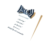 ［Lapel pin］Mini ribbon - Marine Stripe
