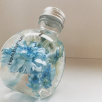 初売り記念！Herbarium☆ラウンドボトル☆ブルー☆ドライフラワー・ハーバリウム