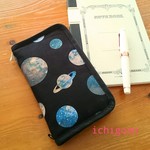 万年筆のためのペンケース*惑星たち・ブラック
