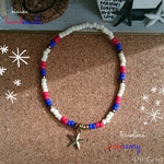 トリコロール☆*マットブレスレット