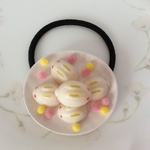 ヘアゴム♡うさぎまんじゅう？うさぎ団子？