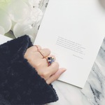 blue mix bijoux ring 