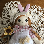 カントリードール（うさぎ帽子とひまわり🌻）