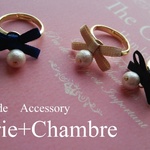 *Ribbon×Cotton　Pearl　Ring*