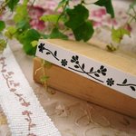 【SALE】送料無料♪響工房オリジナルスタンプ*6×45mm角*ラインタイプ*マーガレット