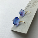 青紫 ×  ダイヤ型 pierce【送料無料】