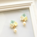 紫陽花(パステルパール)イヤリング