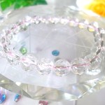 ☆mamochinさま♪☆ご予約お取り置き☆希少☆抜群の透明感☆虹色に輝く☆高品質ＡＡＡ☆天然レインボーアイリスクォーツ♪　☆８ｍｍ☆　☆１６ｃｍ☆