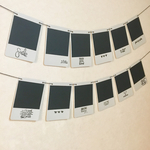 ポラロイド風PhotoGarland＊フォトガーランド＊フォトアルバム＊ブルーグレーBLK