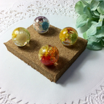 球体レジンのお花押しピンセット