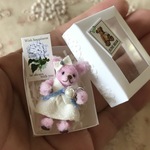 毎月のベア✳︎6月のちいさなベア✳︎アジサイの季節のベア✳︎ピンク色の女の子