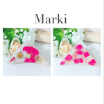押し花❤︎三角ヘアクリップ❤︎ミニバラ