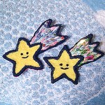 流れ星ブローチ
